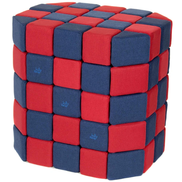 Klocki magnetyczne JollyHeap (id 25188) zastosowane do budowy zwierzęcej figury, przykład realistycznej konstrukcji