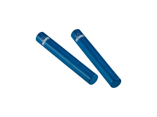 Para niebieskich kijów grzechotek RATTLE STICKS wykonanych z drewna Rubber Wood o długości 18 cm