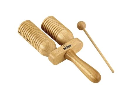 Drewniana pałeczka i ergonomiczna rączka do wygodnej gry na instrumencie A-GO-GO dla dzieci