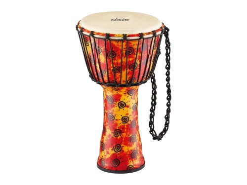 Djembe 10" z włókna szklanego z naciągiem z koziej skóry
