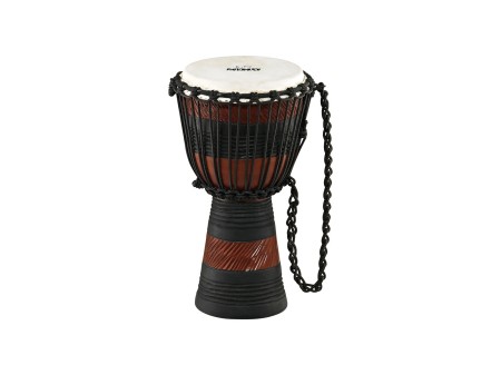 Detale strojenia sznurkowego Mali-Weave na bębnie djembe NINO dla dzieci
