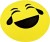 Shaker Happy Face FACE-L o jasnożółtym kolorze z wesołą grafiką twarzy, widok z przodu