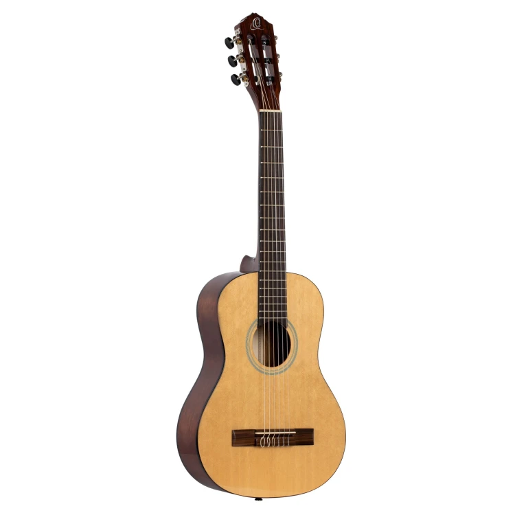 Gitara klasyczna Ortega STUDENT wykonana z drewna świerkowego na wierzchu i drewna Catalpa z tyłu, połysk