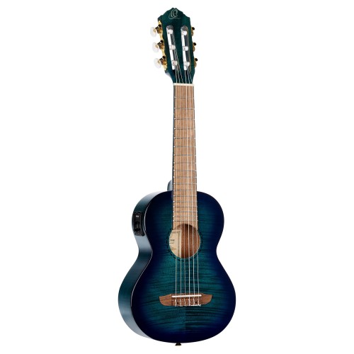 Mała gitara klasyczna Guitarlele z elektroniką i pokrowcem