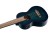 Guitarlele Ortega z elektroniką z boku ukazująca profil instrumentu i detale drewna