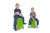 Zestaw cajonów NINO Stackable Classroom Cajon ustawiony jeden na drugim dla oszczędności miejsca