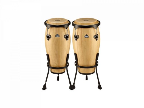 Zestaw instrumentów perkusyjnych NINO Wood Conga Set 8 i 9 cali dla dzieci do rytmiki i muzykoterapii