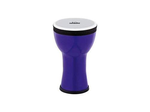 Fioletowe mini djembe 6 cali z syntetyczną powłoką, lekkie i odporne na warunki atmosferyczne