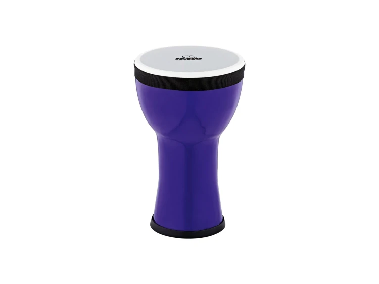 Fioletowe mini djembe 6 cali z syntetyczną powłoką, lekkie i odporne na warunki atmosferyczne