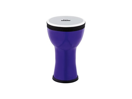Mini djembe 6 cali w kolorze fioletowym z tworzywa sztucznego, trwały i kompaktowy instrument muzyczny