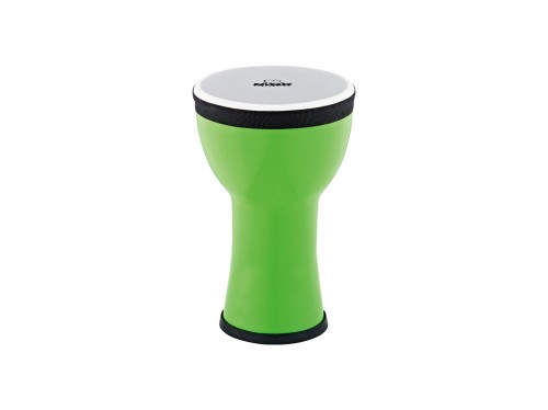 zielone mini djembe o średnicy 6 cali z wytrzymałą syntetyczną powłoką, idealne dla dzieci