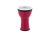 Mini djembe 6 cali w kolorze fuksji z syntetyczną powłoką, widok z boku instrumentu