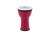 Mini djembe 6 cali w kolorze fuksji, widok z góry na głowicę z tworzywa sztucznego