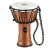 Syntetyczny djembe bęben 7 cali w kolorze Twisted Amber, widok na naciąg i korpus
