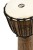 Bęben djembe 10 cali z serii ARTIFACT, detal naciągu ze skóry koziej i korpusu z mahoniu