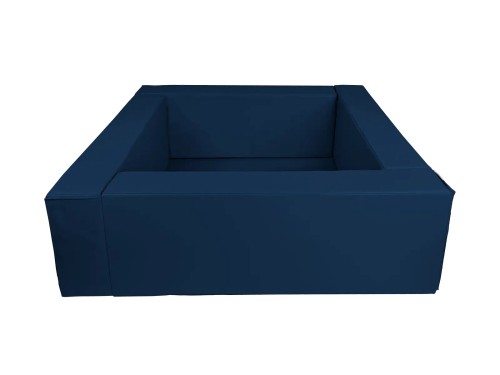 Kwadratowy basen piankowy 1,5×1,5 m wys. 45 cm, 20 cm ścianki z pianki poliuretanowej oraz podłoga 2 mm w tapicerce KODURA ułatwiającej czyszczenie