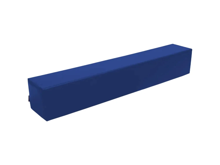 Belka długa 120 x 20 x 20 cm — widok z boku; kształtka rehabilitacyjna z powłoką PCV, przeznaczona do ćwiczeń równowagi i torów przeszkód