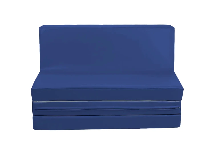 Kanapa piankowa w aranżacji pokoju dziecięcego; przykład jednego z 18 dostępnych kolorów i kompaktowych wymiarów 48 × 80 × 49 cm