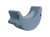 Profil piankowego bujaka delfin z oznaczonym siedziskiem 25 cm i wymiarem 65×25×45 cm, użycie w sali zabaw