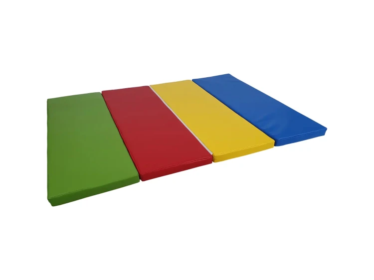 Szczegół powłoki PCV materaca rehabilitacyjnego 160 x 120 x 5 cm zbliżenie na powierzchnię łatwą w czyszczeniu i dezynfekcji
