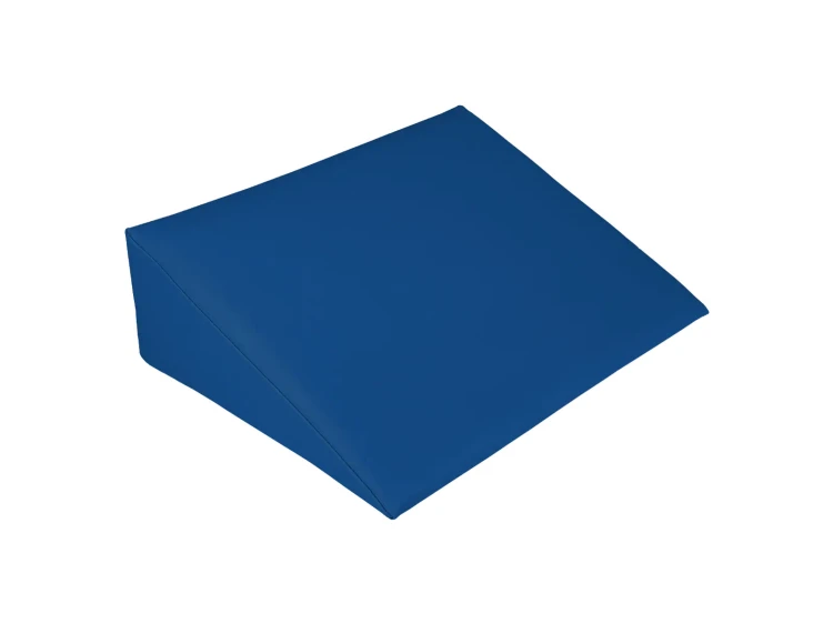 Widok boczny klina rehabilitacyjnego 60 x 60 x 12 cm, pokazujący kształt i proporcje przydatne do pozycjonowania pacjenta