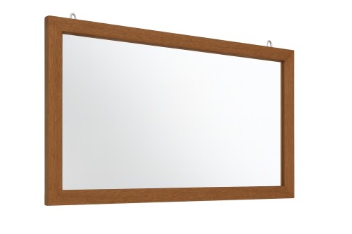 Frontowe ujęcie lustra logopedycznego DĄB GRAND 180×60 cm z ramą MDF o szerokości 6 cm i solidnym mocowaniem