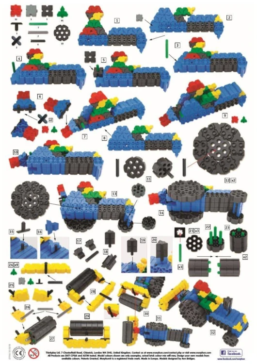 Zestaw Morphun Junior Xtra w zamkniętym pudełku o wymiarach 37x26x19 cm gotowy do przechowywania i transportu.