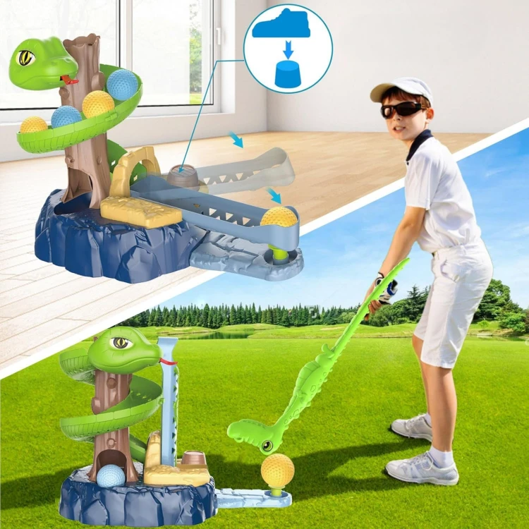 Detale przeszkód w Mini Golf SNAKE GOLF WOOPIE — kształt i sposób mocowania elementów toru