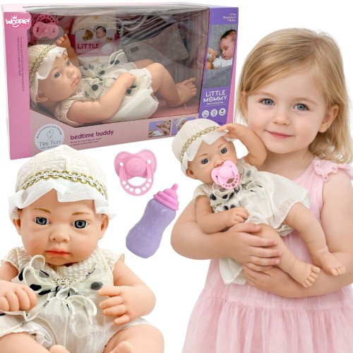 Lalka Bobas 38 cm WOOPIE ROYAL z akcesoriami — frontalny widok w kompletnym ubranku