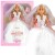 Lalka Lily 30 cm WOOPIE ROYAL w białej sukni ślubnej z welonem, stojąca na jasnym tle