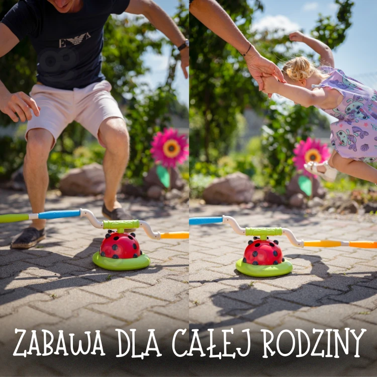 Rzut do celu WOOPIE — krążki i tarcza ustawione gotowe do strzału w grze zręcznościowej