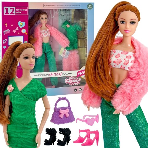 Lalka Emi 30 cm WOOPIE ROYAL – pełny zestaw z ubrankami i 12 ukrytymi niespodziankami, widok frontalny