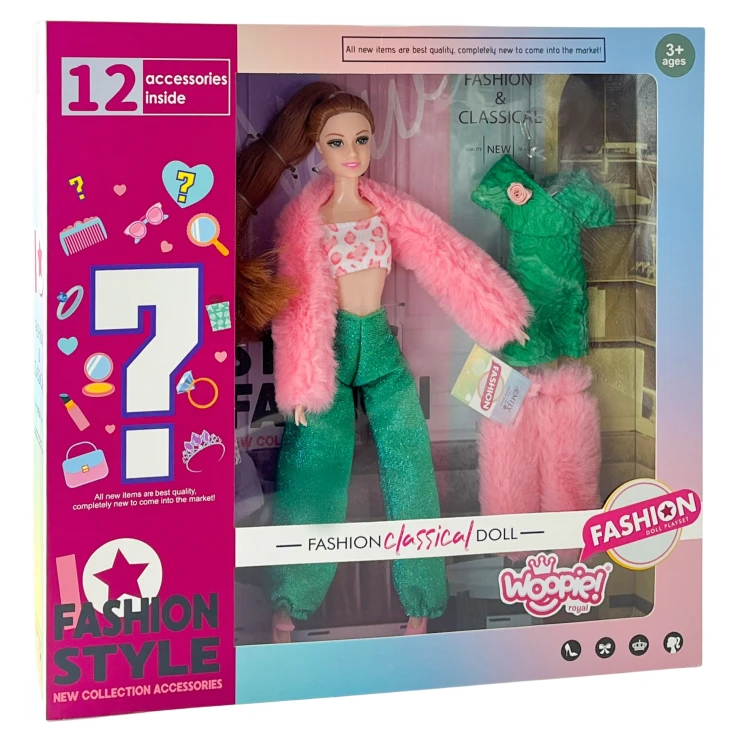 Lalki i akcesoria WOOPIE ROYAL — lalka Emi 30 cm w zabawie, pokaz funkcji i wymiennych ubranek