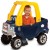 Detal konsoli z kierownicą i schowkiem jeździka Cozy Truck Little Tikes, widok z góry