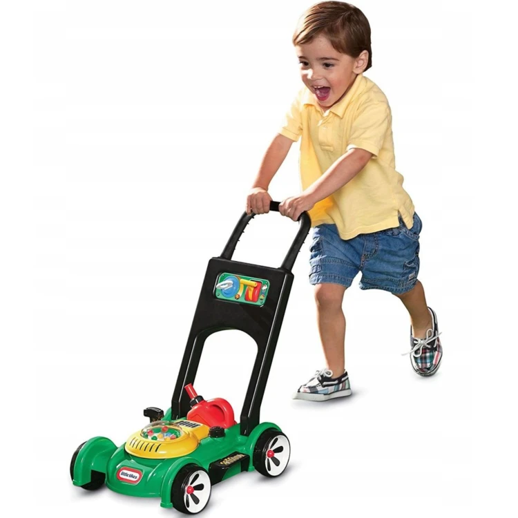 Kosiarka interaktywna Little Tikes — pchacz ogrodowy z kolorowym panelem i uchwytem do pchania