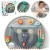 Tablica manipulacyjna 6w1 CLASSIC WORLD — front z panelem sensorycznym, uchwytem podróżnym i kolorowymi elementami