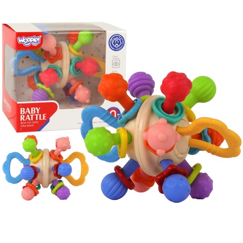 WOOPIE BABY Miękka grzechotka 2w1 – gryzak 0 m+