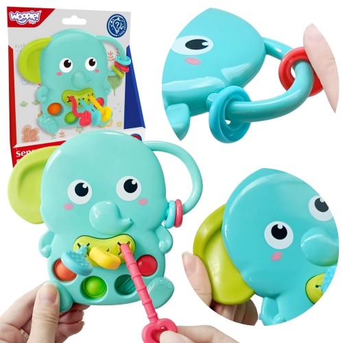 WOOPIE BABY Gryzak sensoryczny Słonik 4w1