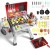 WOOPIE Grill Barbecue interaktywna kuchnia ogrodowa 48 z LED i parą — frontalny widok zestawu XL 41 el.
