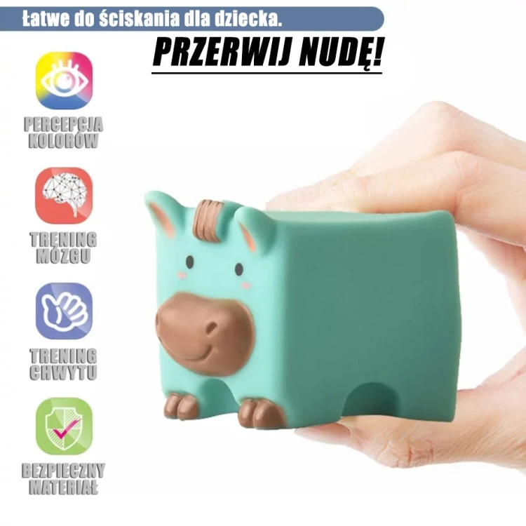 Dziecko bawi się układanką WOOPIE BABY — układanie klocków i liczenie elementów podczas interaktywnej zabawy