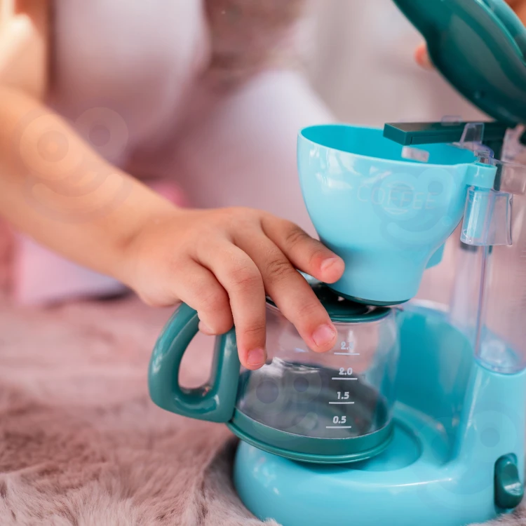 Miska robota kuchennego WOOPIE — detal na mieszadła i uchwyt, pokrywa widoczna od góry z otworem