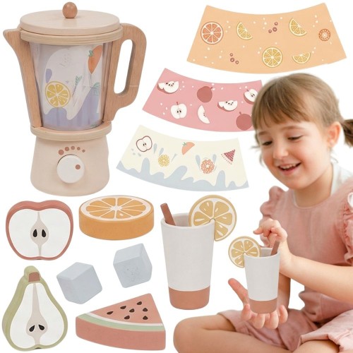 TOOKY TOY blender kuchenny z akcesoriami 18 elementów marki 51 na białym tle, widok z przodu