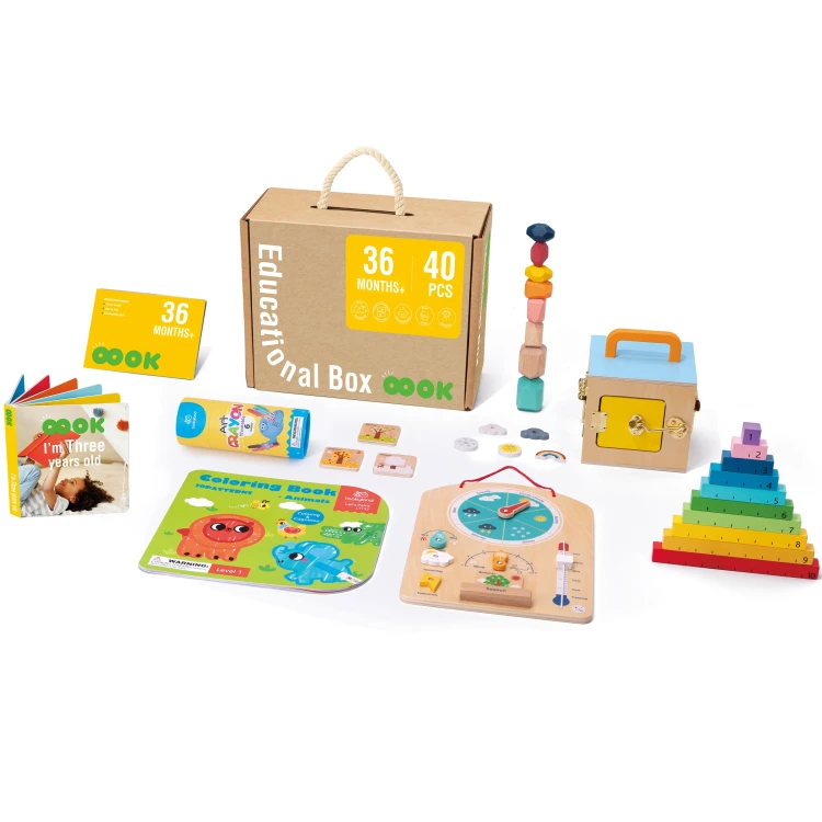 Zbliżenie na kolorowe cyfry i symbole do nauki liczenia w zestawie Tooky Toy 6w1
