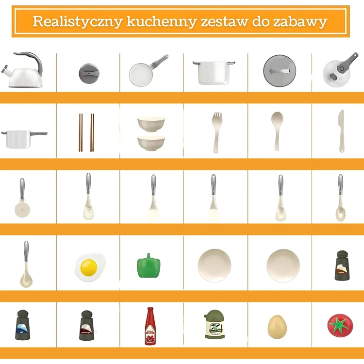 Patelnia z jajkiem sadzonym w zestawie Małego Kucharza WOOPIE