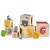 Detale farbowanych klocków sorterka VIGA — nasycone barwy i delikatne zaokrąglenia krawędzi