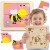 Drewniane puzzle w kształcie pszczoły Viga — układanka Montessori edukacyjna 18m+, kolorowe elementy