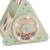 Ujęcie z boku układanki — spód skrzynki i otwory na klocki widoczne obok logo VIGA