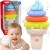 Muzyczny lód sensoryczny WOOPIE BABY w kolorach z interaktywną podstawą i silikonowymi nakładkami