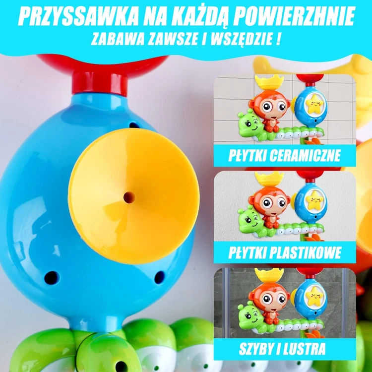 Zestaw w różnych ujęciach — małpka od boku i kubeczek, widoczne szczegóły krawędzi i łączeń WOOPIE BABY