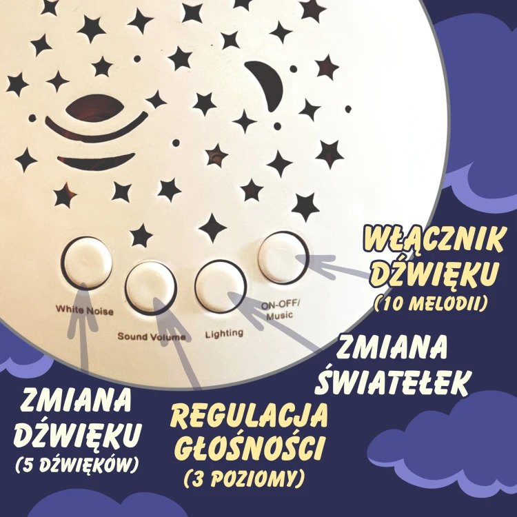 Sówka WOOPIE BABY w pozycji siedzącej — widok detali sylwetki, proporcji oraz dekoracyjnych elementów